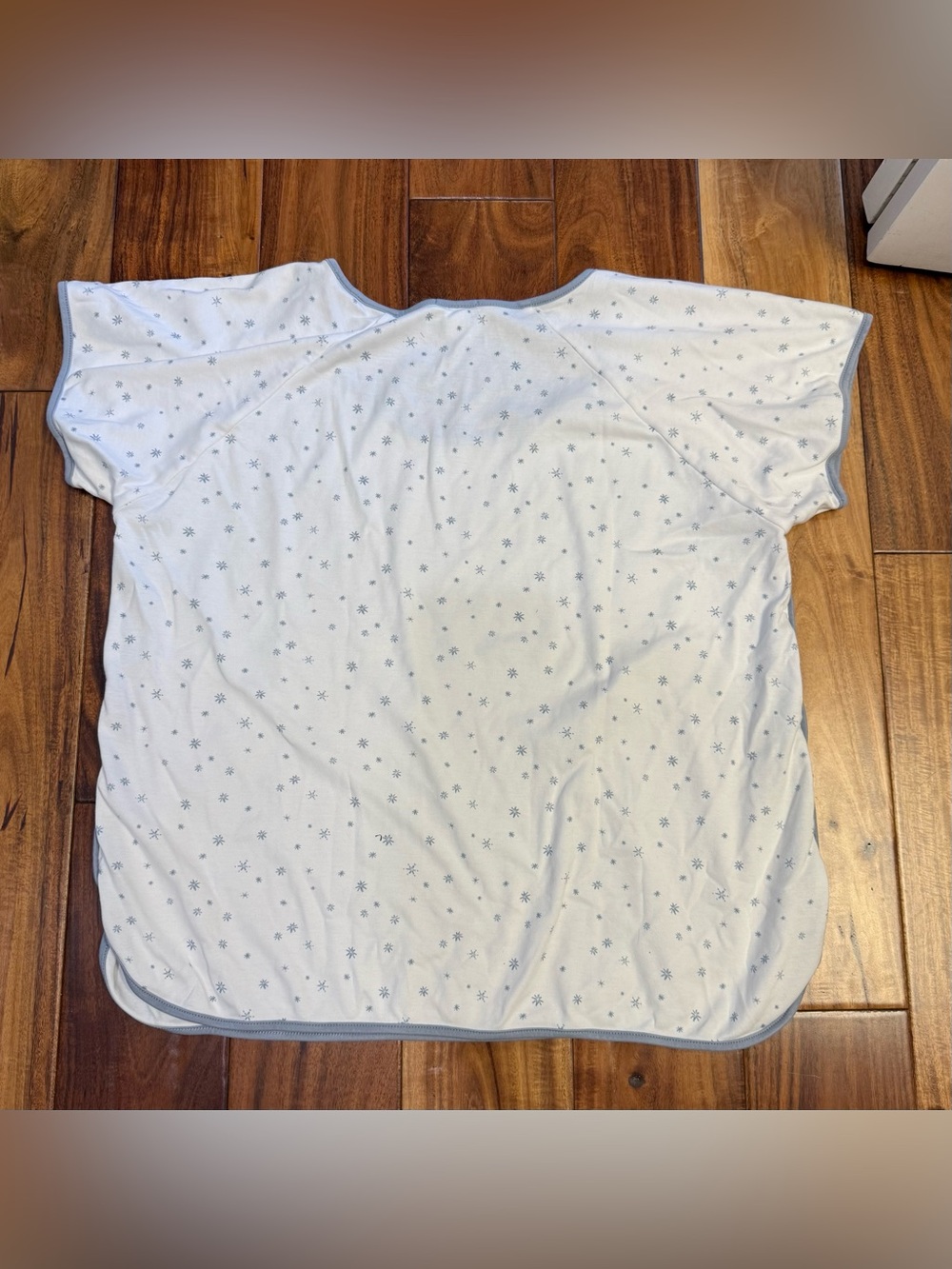 Lake Pima Short-Long Pajama Set in Snowflake Print sz XL - Picture 6 of 14